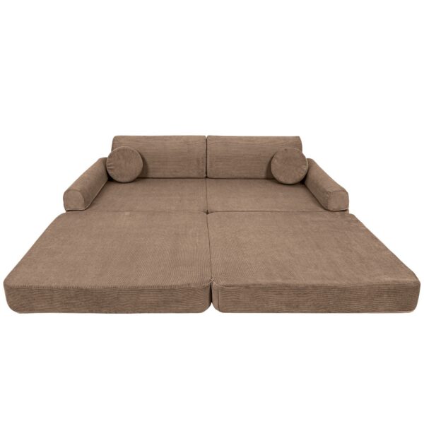 Large Modular Sofa for Kids - Slimcord Corduroy Brown