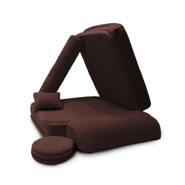MeowBaby® Modular Children's Chair - Bearly Dark Brown