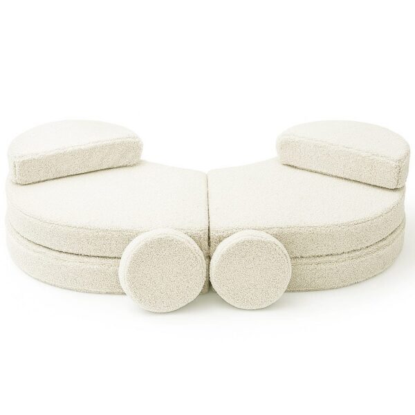 MeowBaby® Modular Sofa Coccolo for Kids - Bearly Cream