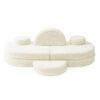MeowBaby® Modular Sofa Coccolo for Kids - Bearly Cream