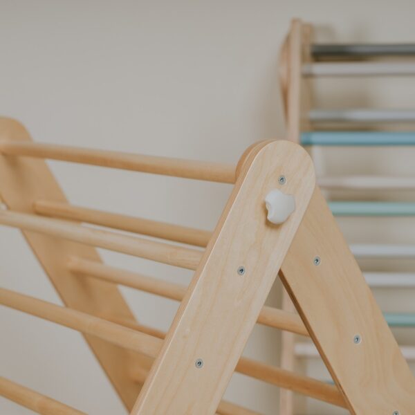 Pikler Triangle Climber with Swedish Wall Add-On