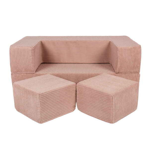101555.jpg MeowBaby® Soft Velvet Cube Sofa - Powder Pink