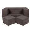 101562.jpg MeowBaby® Soft Velvet Cube Sofa - Brown