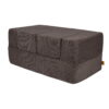 101565.jpg MeowBaby® Soft Velvet Cube Sofa - Brown