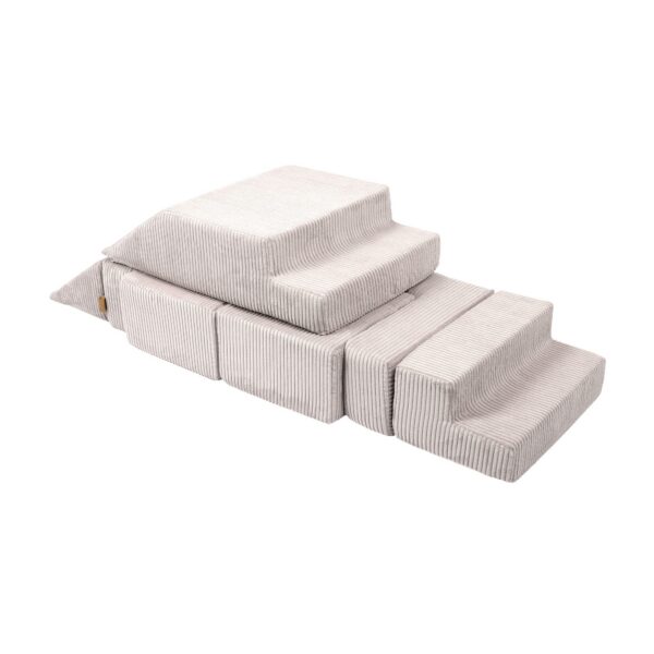 meowbaby-soft-velvet-bricks-sofa-ecru-82e82ed0.jpg MeowBaby® Soft Velvet Bricks Sofa - Ecru