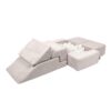 meowbaby-soft-velvet-bricks-sofa-ecru-b8bb65ed.jpg MeowBaby® Soft Velvet Bricks Sofa - Ecru