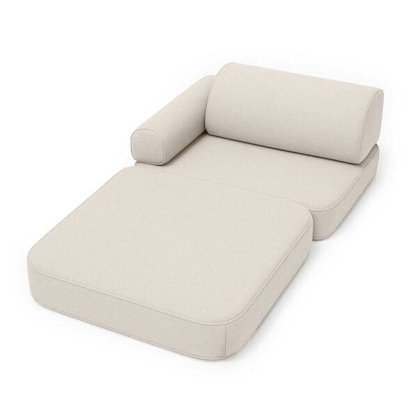 Small Indoor/Outdoor Outzy Pocket Sofa For Children - Oat Blush Beige
