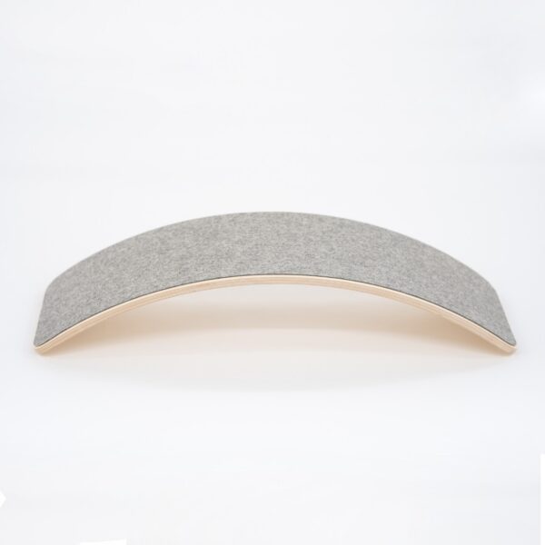Wooden Balance Board With Grey Felt