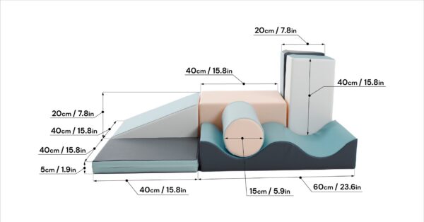 iglu-discoverer-set-pastel-b98872fd.jpg Soft Play 7 Foam Block Set - Light Pastel Discoverer