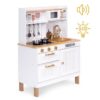 Large Wooden Play Kitchen with Sounds and LED